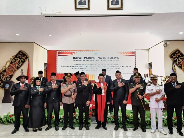 Coffe Morning Kapolres Asmat Dalam Rangka Ketahanan Pangan
