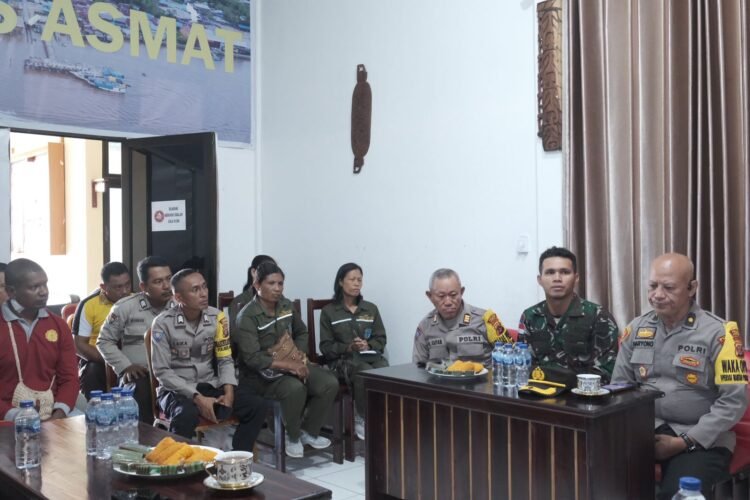 Coffe Morning Kapolres Asmat Dalam Rangka Ketahanan Pangan