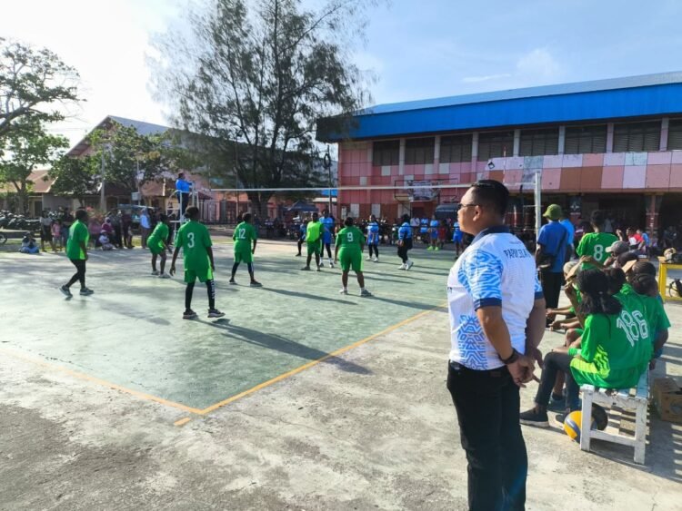 Polres Merauke Amankan Pertandingan Voli Kapolres Cup 2025