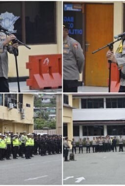 Polda Papua Tegaskan Kesiapan Pengamanan Natal dan Tahun Baru Melalui Apel Operasi Lilin Cartenz-2025