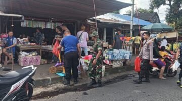 Komitmen TNI – Polri dan Pemerintah Daerah Menjaga Kebersihan Pasar dan Masjid, Dukung Program Nasional