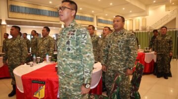 Dandim 1310 Bitung memaparkan Program Indonesia Asri dan Kesiapan MA Yon TP Makawidey Pada Rapim Tingkat Kodam XIII/Merdeka