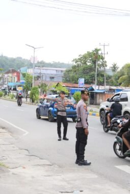 Polda Papua Barat Intensifkan Strong Point Jelang Berbuka Puasa