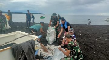 Koramil Jajaran Kodim 1310/Bitung Gelar Gerakan Indonesia Asri, Wujud Nyata Kepedulian Lingkungan dan Kemanunggalan TNI-Rakyat