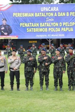 Wakapolda Papua Resmikan Batalyon A dan B Pelopor, Sat Brimob Perkuat Kesiapsiagaan Operasional