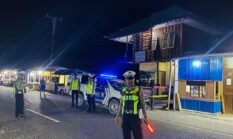 Patroli Blue Light Malam Minggu, Satlantas Polres Waropen Perkuat Keamanan dan Ketertiban Lalu Lintas