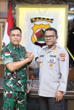 Audiensi Kapolda Papua Bersama Pangdam XVII/Cenderawasih Perkuat Sinergitas TNI–Polri